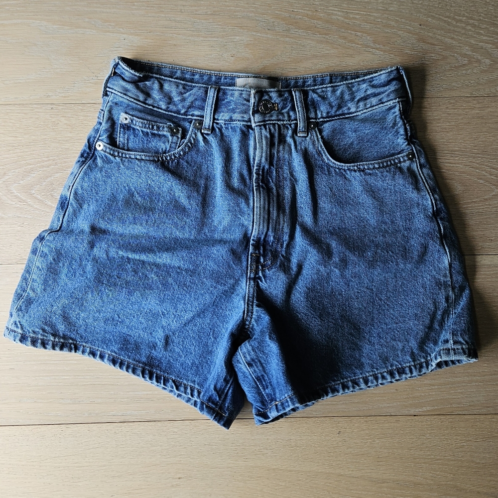 Everlane Women's Blue A-line Jean Shorts